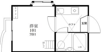 エスポワールA棟の間取り画像