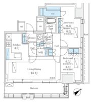 プラウドタワー渋谷の間取り画像