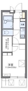 レオパレスエクレールK下大槻の間取り画像