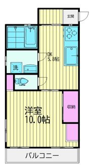 コーポつくしの間取り画像