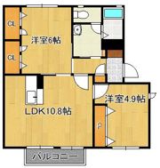 シャンテ星ヶ丘の間取り画像