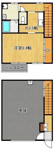 ギャラン中間 B棟の間取り画像