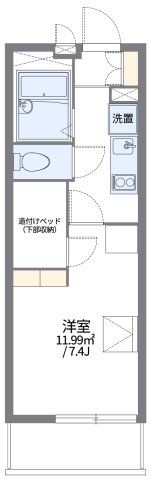 レオパレスアルファードの間取り画像