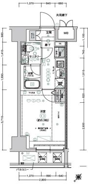 CREST TAPP新横浜の間取り画像