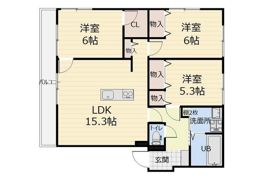 Iris Garden大元西の間取り画像