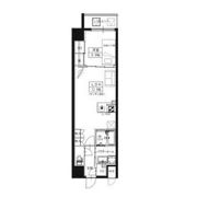 S-RESIDENCE大阪上本町の間取り画像