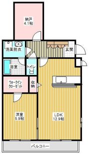 クレサンテームの間取り画像