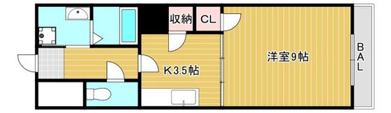 クロスデータビル 73の間取り画像