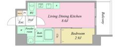 ArtizA瓦屋町Ⅱの間取り画像