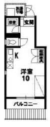 田上コート フレアベニールの間取り画像