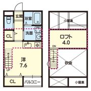 ステラ熊大東の間取り画像