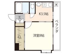 コーポ船田の間取り画像