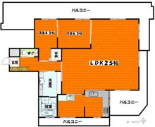 ダイアパレス鶴見橋の間取り画像