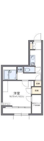 レオパレスヴィラ ノーバⅡの間取り画像