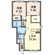 フォンス Bの間取り画像
