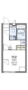 レオパレスハーモニーの間取り画像
