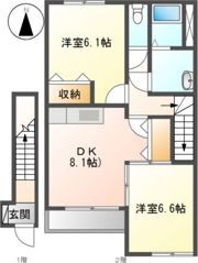 クレストール横黒の間取り画像