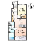西五城新築アパートの間取り画像