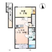 西五城新築アパートの間取り画像