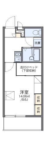 レオパレスラルマン 福岡町の間取り画像