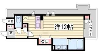 プレジール三ノ宮Ⅲの間取り画像