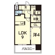 ライズ九品寺Ⅱの間取り画像