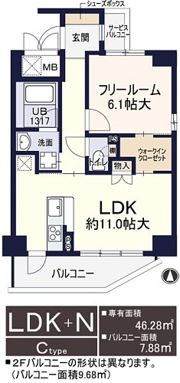 レシェンテ西梅田の間取り画像