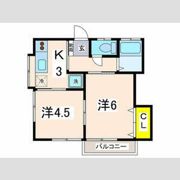 ハイツ平作の間取り画像