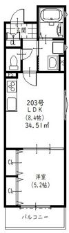 ラモーナ佃Ⅱの間取り画像