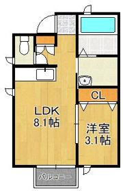 コンフォートテラス感田の間取り画像