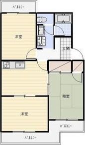 YUYUハイツⅡの間取り画像
