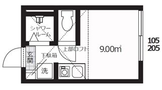 ディアマンテ中野の間取り画像
