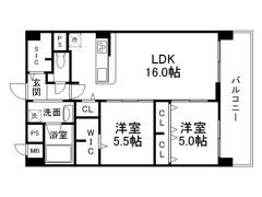 エクセルハイム東灘の間取り画像