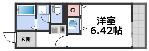 アビタシオン桃谷の間取り画像