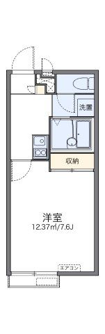 レオパレスリバーサイドパレスの間取り画像