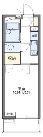 レオパレスルナボアールの間取り画像