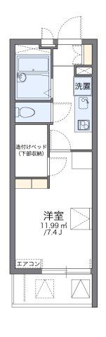 レオパレスシエスタの間取り画像