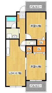 プレステージ緑ヶ丘の間取り画像