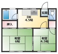五十嵐アパートの間取り画像