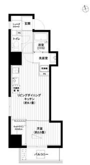 レ・ソール本八幡パラシオンの間取り画像