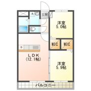 メルローズ札元の間取り画像