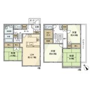 前貝塚町戸建の間取り画像