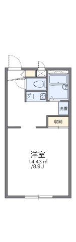 レオパレス花見ヶ浜の間取り画像