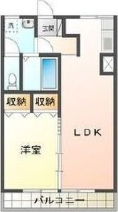 福永コーポの間取り画像