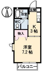 フォーレストヒルズ B棟の間取り画像