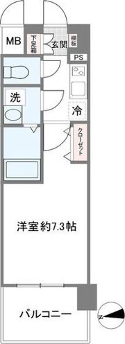 ジュネーゼグラン福島EbiEの間取り画像
