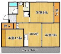 ビレッジハウス本城3号棟の間取り画像