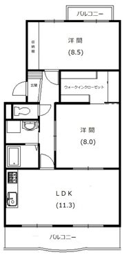 ピアンテ四ツ池の間取り画像