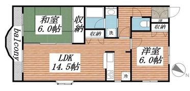 ベルクレールの間取り画像