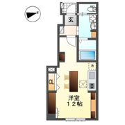 コーポ峯のハタの間取り画像